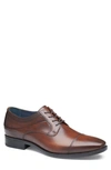 Johnston & Murphy Men's Gibbons Cap Toe Oxfords In Mahogany Full Grain