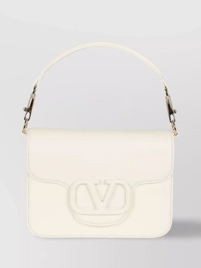 Valentino Garavani Loc Ldover Top Shoulder Bag In White