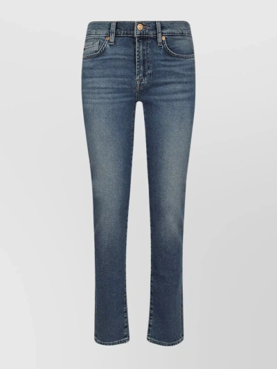 7 For All Mankind Roxanne Luxe Vintage Sea Level In Blue