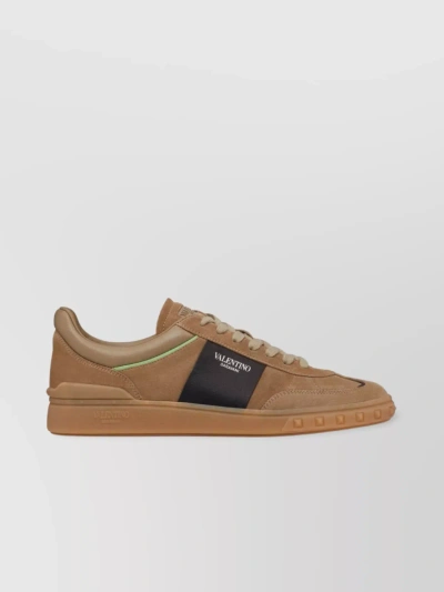 Valentino Garavani Upvillage Leather Sneakers In Multi-colored