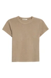 Marine Layer Lexi Sun-in Rib Crewneck T-shirt In Mocha