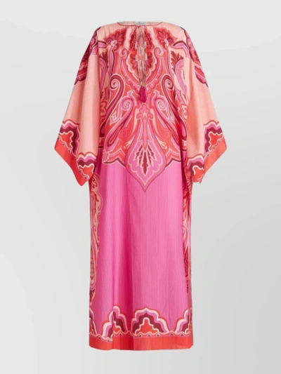 Etro Oversized Printed Dress In Pink