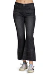 APNY RELEASE HEM MID RISE CROP FLARE JEANS