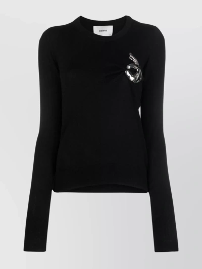 Coperni Emoji Sweater In Black