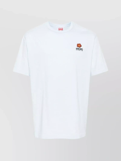 Kenzo Boke Flower Motif Crew Neck T-shirt In White