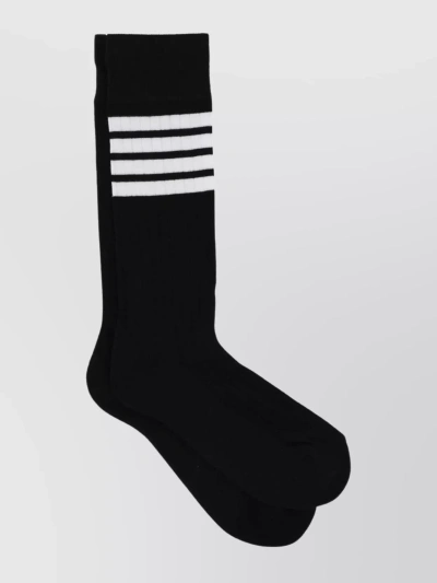 Thom Browne 4-bar Lightweight Mid-calf Socks In Multi-colored