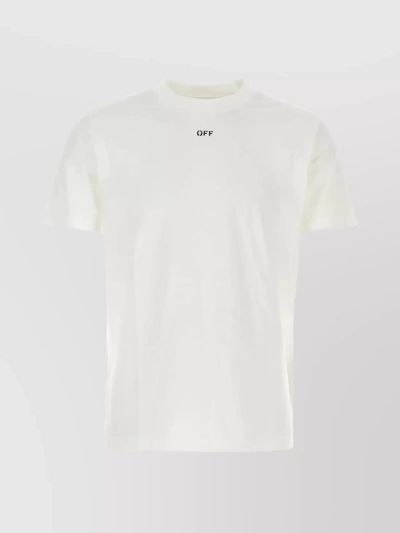 Off-white White Oversize Crew-neck T-shirt