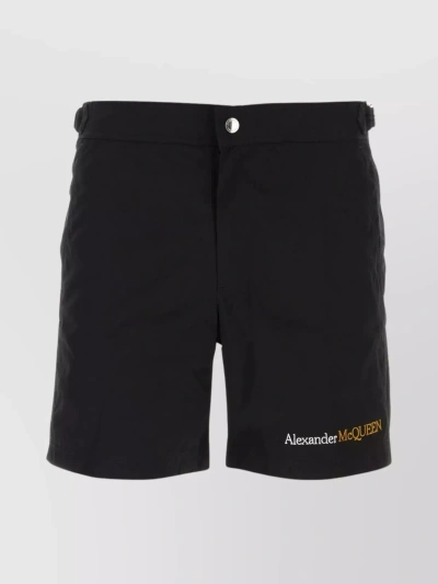 Alexander Mcqueen Shorts In Black