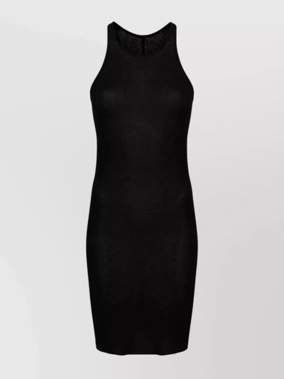 Rick Owens Tank Mini Dress In Black