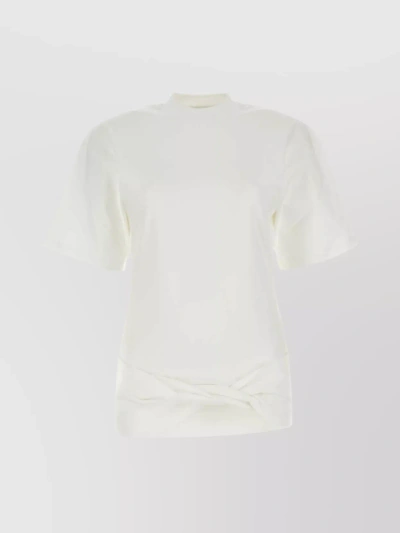 Off-white Arrow Twisted T-shirt Dress In White