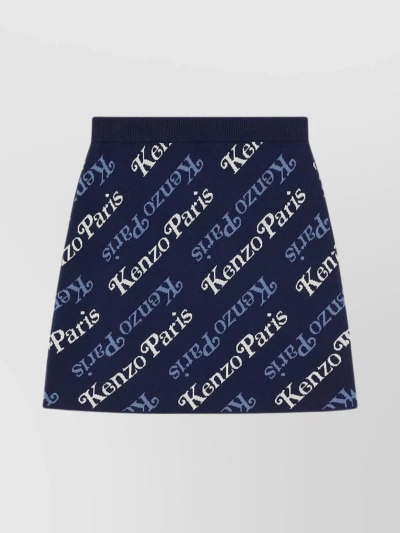 Kenzo Mini Skirt In Blue