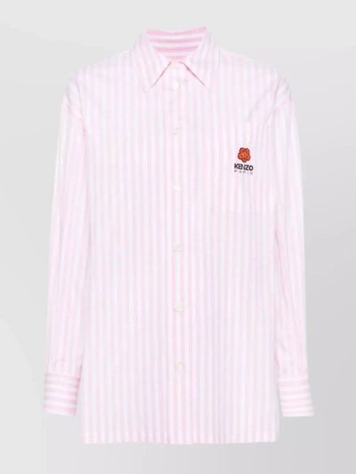 Kenzo Shirts In Faded Pink