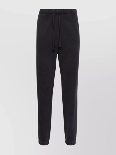 Polo Ralph Lauren Pony-embroidered Cotton Track Trousers In Black