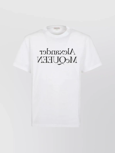 Alexander Mcqueen Reflectd Logo T Shirt In White