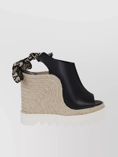 Stella Mccartney Gaia Espadrilles Mit Plateau In Black