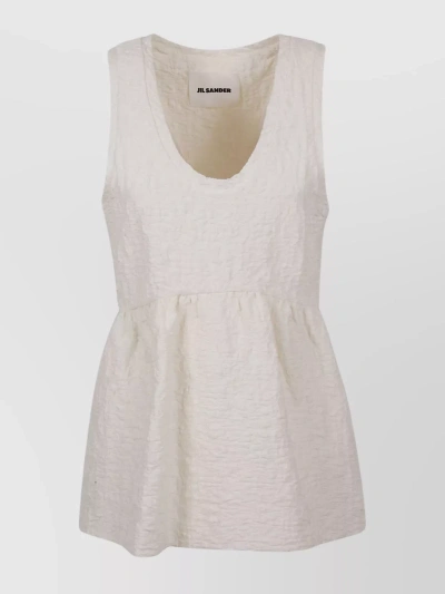 Jil Sander Top In Blanco