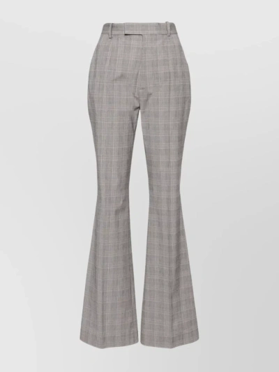 Vivienne Westwood Ray Prince Of Wales Flared Trousers In Grey