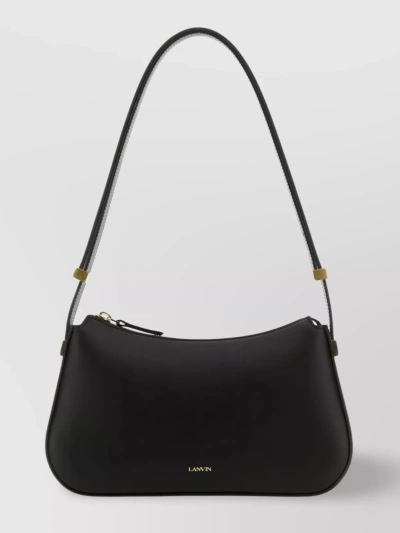 Lanvin Concerto Leather Shoulder Bag In Black