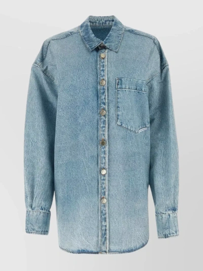 Alexander Wang Oversize Fit Shirt In Denim