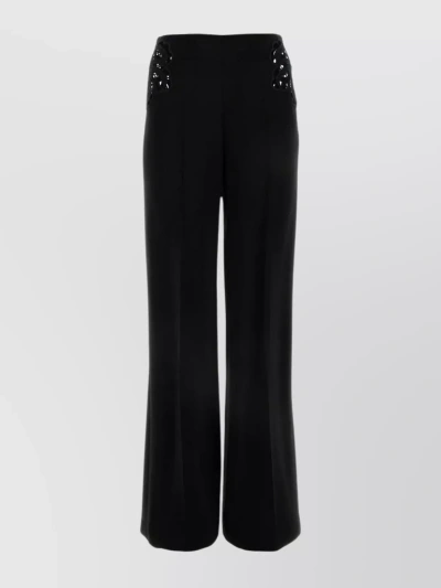 Stella Mccartney Broderie-anglaise Tailored Trousers In Black