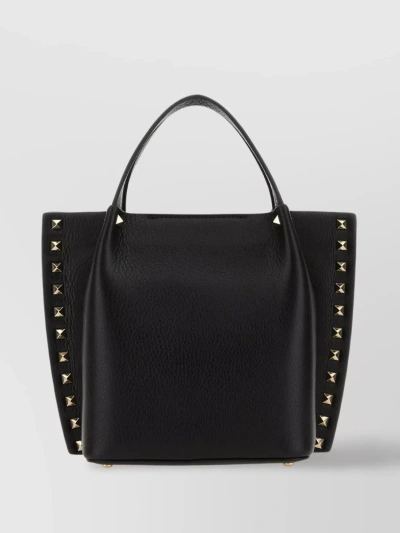 Valentino Garavani Rockstud Shoulder Bag In Black