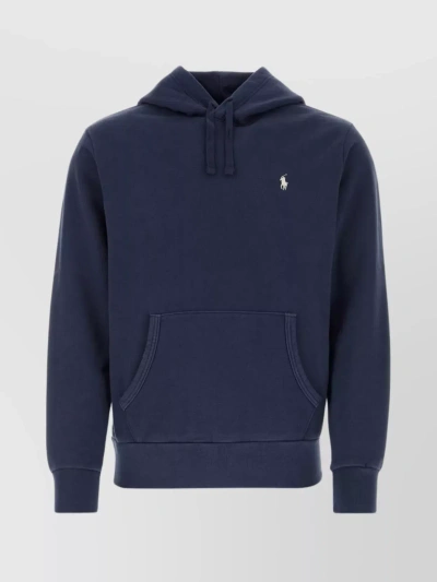 Polo Ralph Lauren Polo Pony Cotton Hoodie In Cruise Navy