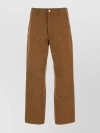 Carhartt Wide Panel Cotton Trousers In Brown