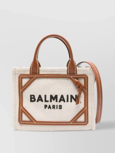 Balmain Bags.. In Naturel Marron