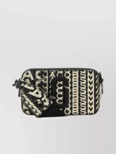 Marc Jacobs The Snapshot Monogram-lenticular Camera Bag In White/black