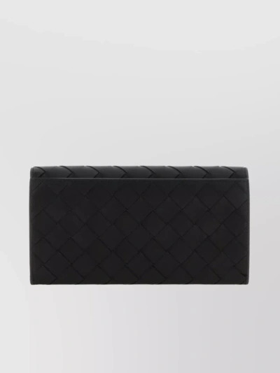 Bottega Veneta Man Black Leather Wallet