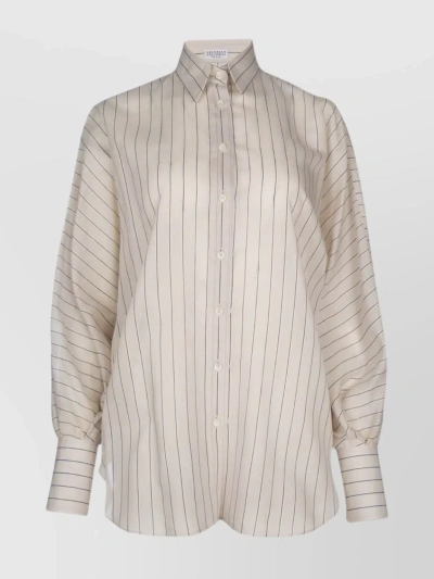 Brunello Cucinelli ml Shirt In Dull Beige