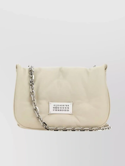 Maison Margiela Glam Slam Small Flap Bag In Nappa In Grey