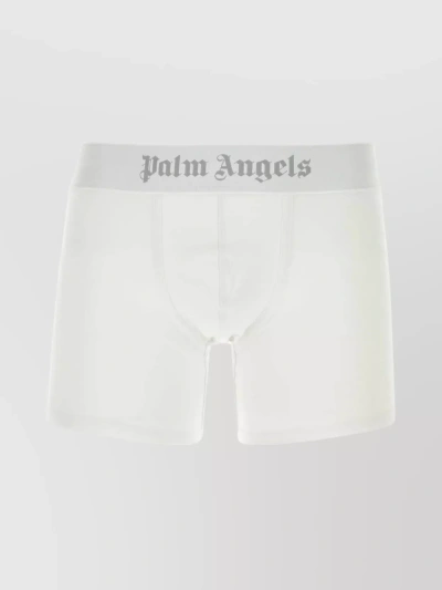 Palm Angels Logo-waistband Boxers (set Of Two) In White