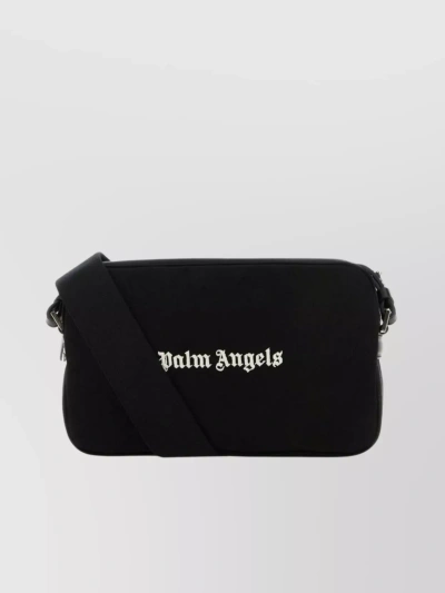 Palm Angels Cordura Logo-print Shoulder Bag In Negre
