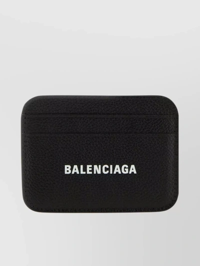 Balenciaga Cash Card Holder In Black/l White