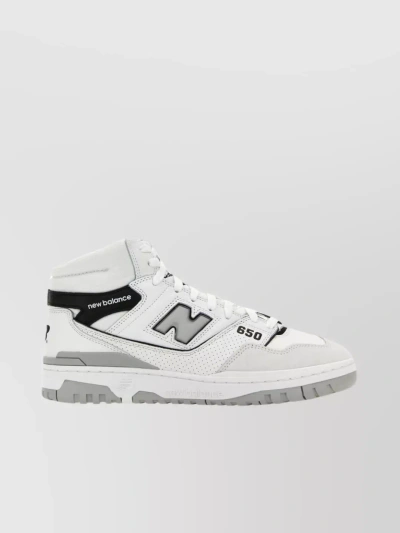 New Balance Multicolor High-top Sneakers With Padded Ankle In White