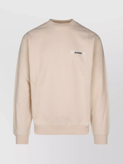 Jacquemus The Gros Grain Sweatshirt In Beige