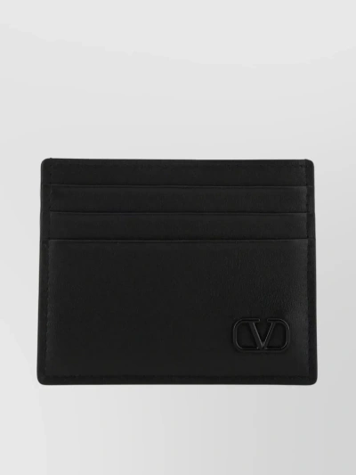 Valentino Garavani Mini Vlogo Signature Cardholder In Nero