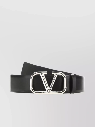 Valentino Garavani Vlogo Signature Belt In Black