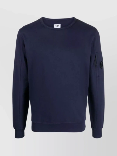 C.p. Company Diagonal Raised Fleece Sweatshirt In Blue