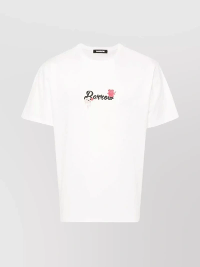 Barrow White Cotton T-shirt