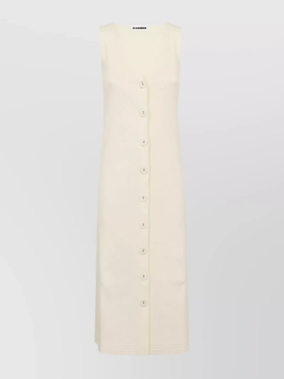 Jil Sander Dresses In Chalk