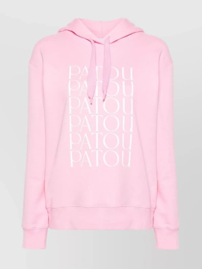 Patou Cotton Hoodie In Pink