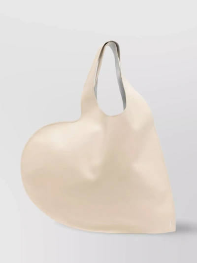 Coperni Unstructured Heart-shaped Frame Tote In Beige