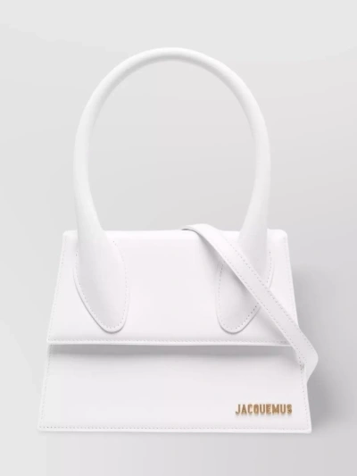 Jacquemus Le Grand Chiquito Leather Tote Bag In White