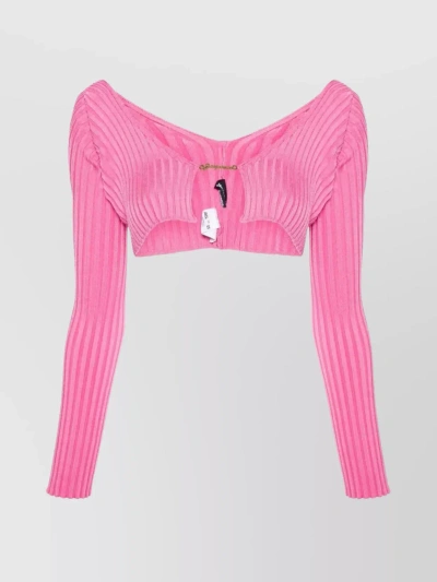 Jacquemus Top In Neon Pink