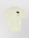 Palm Angels Pam Tree-print Cotton T-shirt In Yellow