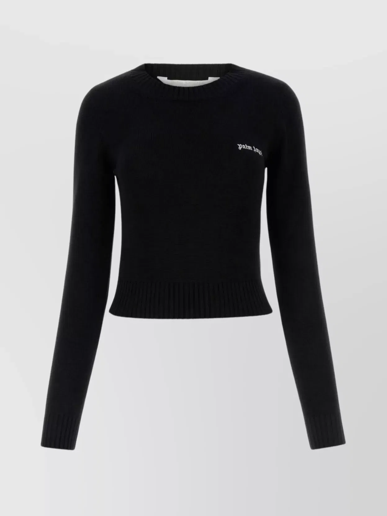 Palm Angels logo-embroidered jumper - Black