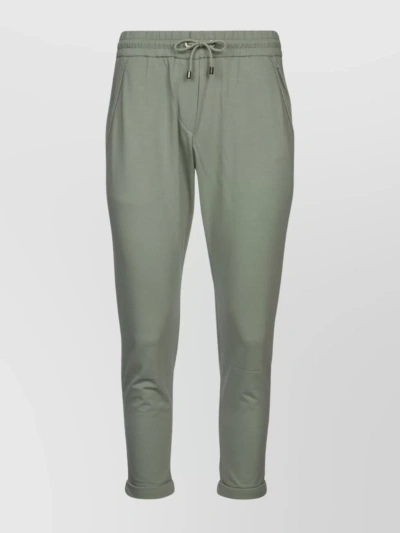 Brunello Cucinelli Tapered Track Trousers In Green