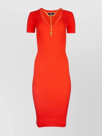 Elisabetta Franchi Dresses In Coral Red